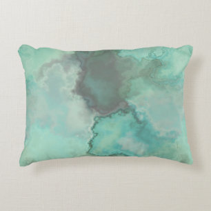 Cojín Decorativo Mármol turquesa tapicería