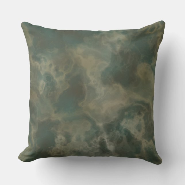 Cojín Decorativo mármol verde (Anverso)