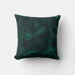 Cojín Decorativo Mármol verde oscuro, textura perfecta.