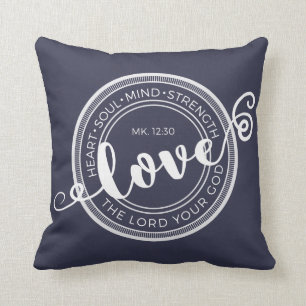Cojín Decorativo Marque el amor del 12:30 el señor Your God Pillow
