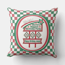 Cojín Decorativo Marquesina del mayor cumpleaños del mundo
