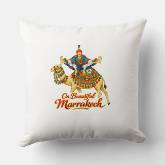 Cojín Decorativo Marrakech Marruecos Diseño Vibrante Arte Viaje