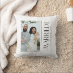 Cojín Decorativo Married Wedding Photo Newlyweds Christmas<br><div class="desc">Celebrate your first holiday season as a married couple with the Married Wedding Photo Newlyweds Christmas Throw Pillow, a charming and personalized keepsake for your home. Featuring your wedding photo in a festive design, this throw pillow adds a romantic and joyful touch to holiday decor. Perfect for cozying up on...</div>