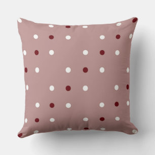 Cojín Decorativo Marrón rosado, palisandro y blanco  