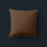 Cojín Decorativo Marrón sólido<br><div class="desc">Un color beige lindo con una plantilla de texto vacía en tres líneas. Haga clic en personalizar para agregar palabras cortas o nombres, o cómpralo como está, como un color sólido que coincida. Si quieres que la palabra esté en el medio, deja la primera línea vacía y escribe la palabra....</div>
