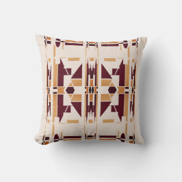 Cojín Decorativo Marrón Tan Beige Arte del Suroeste Aspecto De Los 