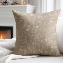 Marrón Taupe Flor Elegante