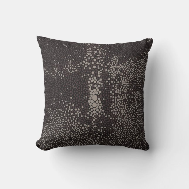 Cojín Decorativo Marrón y arena, Shagreen (Anverso)