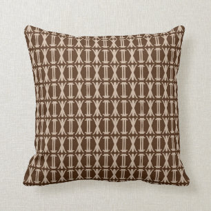 Cojín Decorativo Marrón y beige elegante