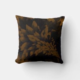 Cojín Decorativo Marrón y negro florece