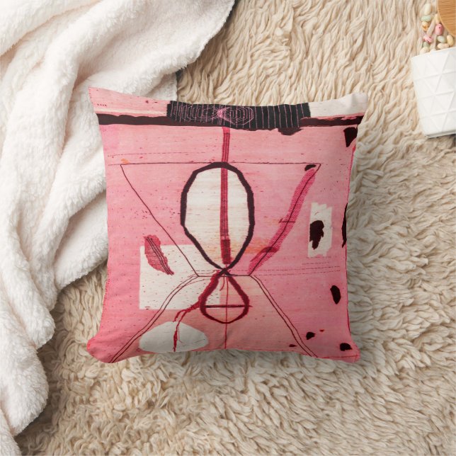 Cojín decorativo marroquí rosa Kilim Bohemian (Manta)