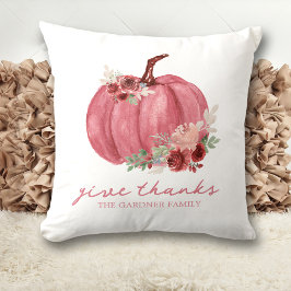Cojín Decorativo Marsala Burgundy Fall Boho Pumpkins Nombre
