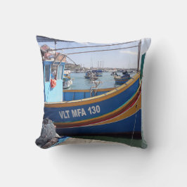 Cojín Decorativo Marsaxlokk Pescadores Barcos Malta