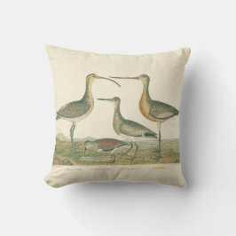 Cojín Decorativo Marsh Bird Curlew Snipe Birding