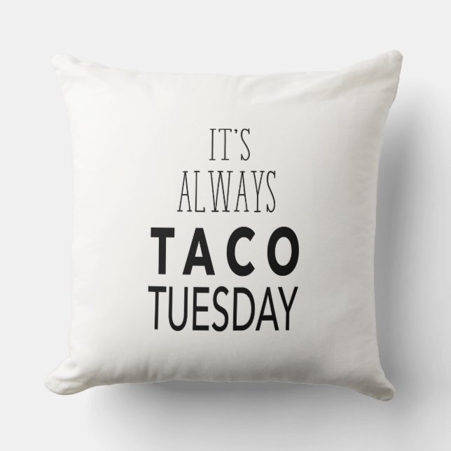 COJÍN DECORATIVO MARTES DE TACO (Anverso)