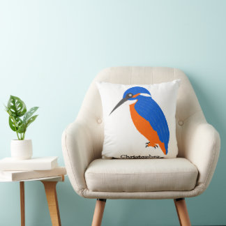 Cojín Decorativo Martín Pescador Diseño Personalizado
