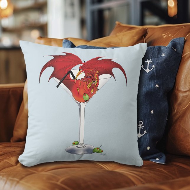 Cojín Decorativo Martini Fantasy Red Dragon (Subido por el creador)