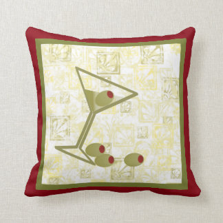 Cojín Decorativo Martini y aceitunas
