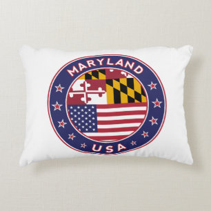 Cojín Decorativo Maryland, pegatina de Maryland, estuche de teléfon