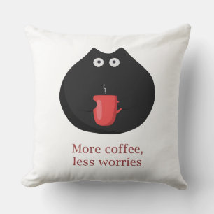 Cojín Decorativo más café, menos preocupaciones