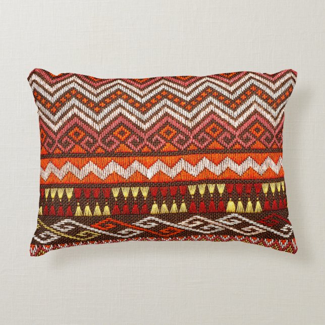 Cojín Decorativo Más de 100 años de edad artesanía tailandesa color (Anverso)