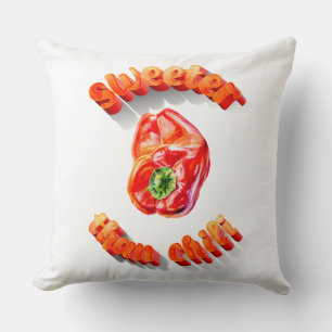 Cojín Decorativo Más dulce que la pimienta roja chile