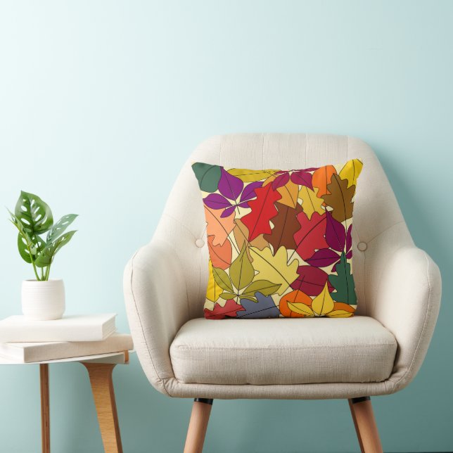 Cojín Decorativo Más hojas otoñales (Silla)