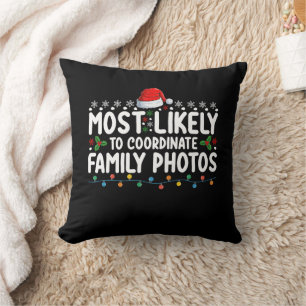 Cojín Decorativo Más Probable De Coordinar Fotos Familiares Navidad
