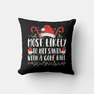 Cojín Decorativo Más Probable De Golpear A Santa Con Una Pelota De