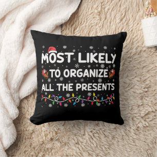 Cojín Decorativo Más Probable De Organizar Todos Los Regalos De Nav