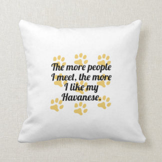 Cojín Decorativo Más tengo gusto de mi Havanese