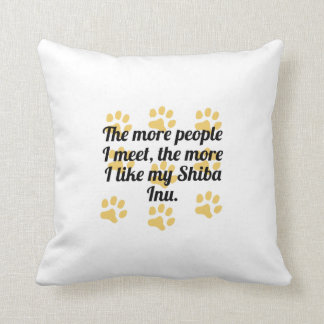 Cojín Decorativo Más tengo gusto de mi Shiba Inu