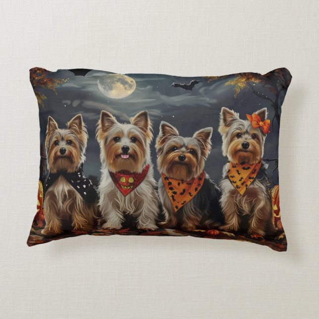 Cojín Decorativo Más Terrier Halloween Spooky (Reverso)