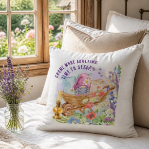 Cojín Decorativo Más tiempo de gnomo para dormir