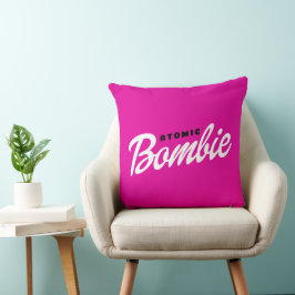 Cojín Decorativo Masa magenta rosa Bombie atómica