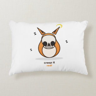 Cojín Decorativo Máscara de cráneo de zorro divertida de Halloween