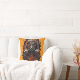 Cojín Decorativo Máscara de Gas Post Apocalíptica Grunge Tóxico