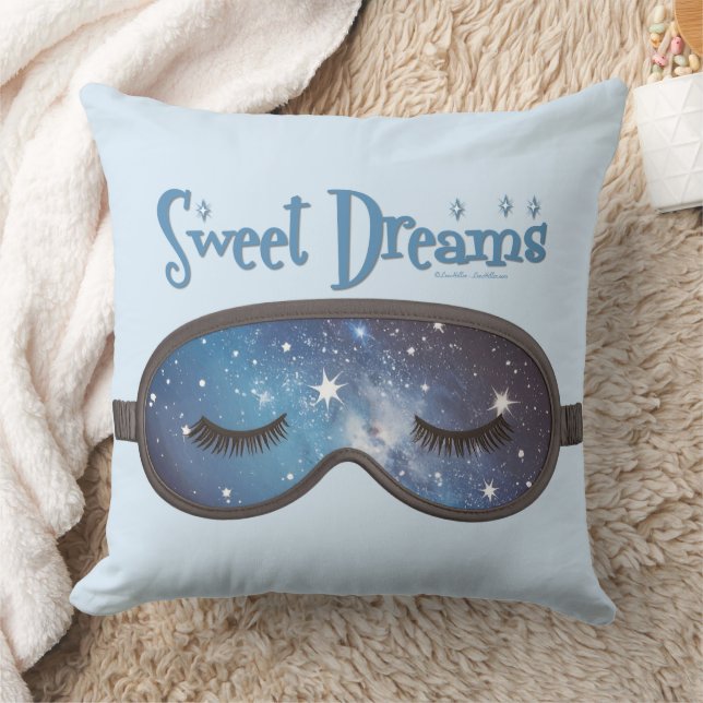 Cojín Decorativo Máscara Facial Sueños Dulces (Manta)
