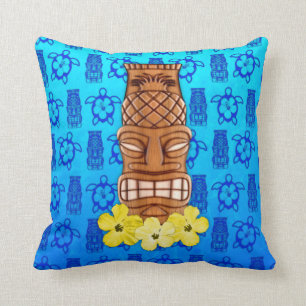 Cojín Decorativo Máscara hawaiana de Tiki