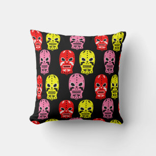 Cojín Decorativo Máscaras de concurso de lucha libre
