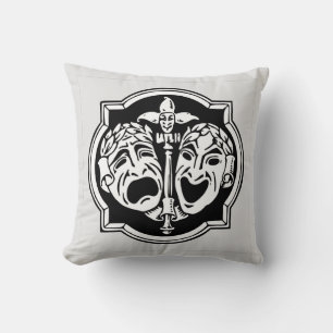 Cojín Decorativo Máscaras de teatro de comedia y tragedia de Guay
