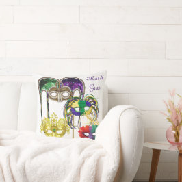 Cojín Decorativo Máscaras Mardi Gras 1