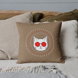 Cojín Decorativo Mascota Amante de Mascotas Personalizadas Gato Roj