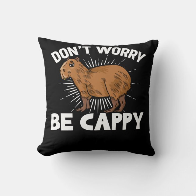 Cojín Decorativo Mascota Capybara, propietario de Capybara (Anverso)