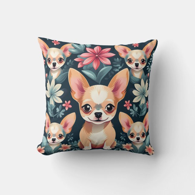 Cojín Decorativo Mascota Chihuahua (Anverso)