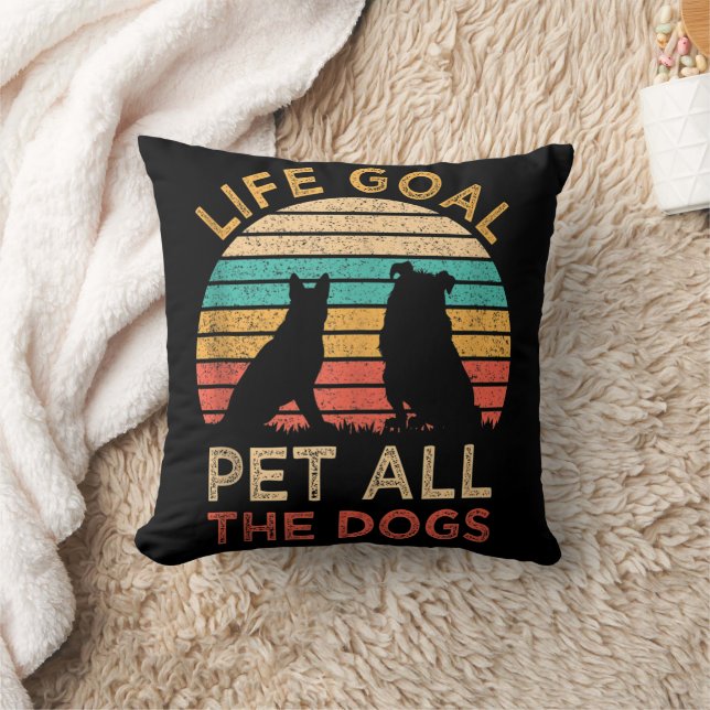 Cojín Decorativo Mascota De Gol De Vida Todos Los Perros Divertido  (Manta)