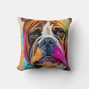 Cojín Decorativo Mascota de perro Bulldog inglés animal adorable