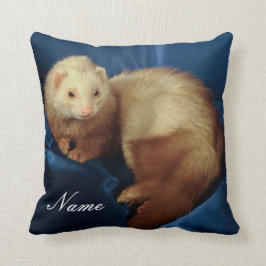 Cojín Decorativo Mascota Ferret personalizado