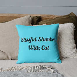 Cojín Decorativo Mascota Gato Divertido Cita Lindo Personalizado Az