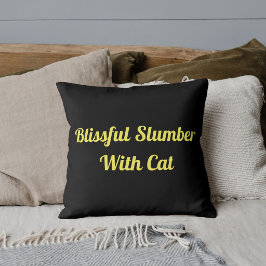 Cojín Decorativo Mascota Gato Divertido Cita Personalizada Lindo Ne